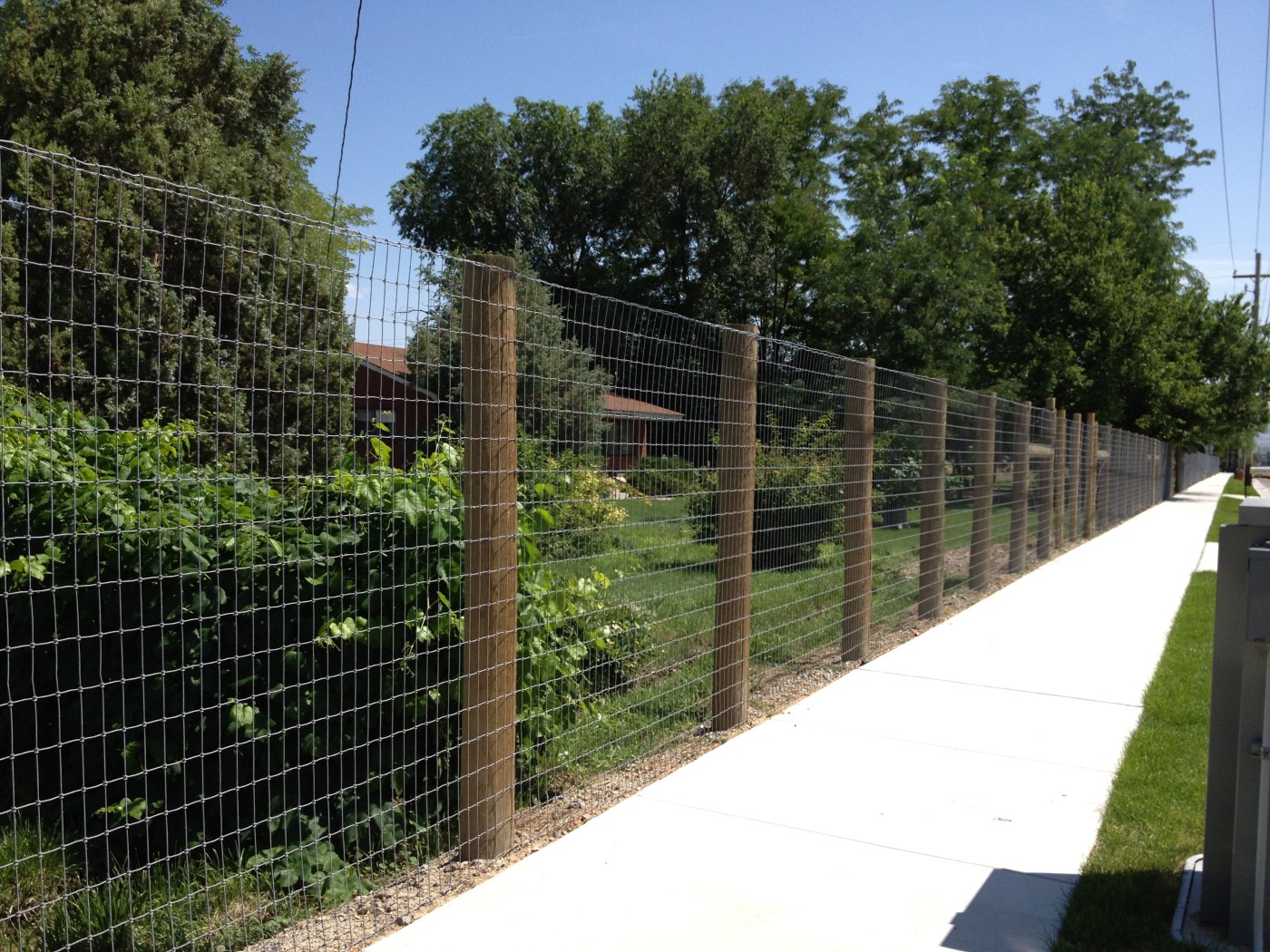 6-Foot No-Climb Fence with Wood Posts